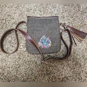 Consuela Crossbody Leather & Material Bag Like New!